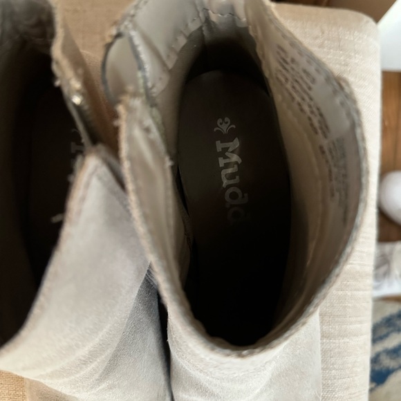 Mudd Wedge Ankle Boot with Fringe Detail - Picture 7 of 8